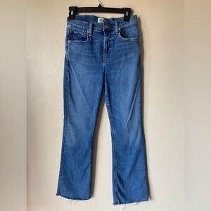 Citizens of humanity isola cropped jeans size 26 preowned distressed 2030-1436